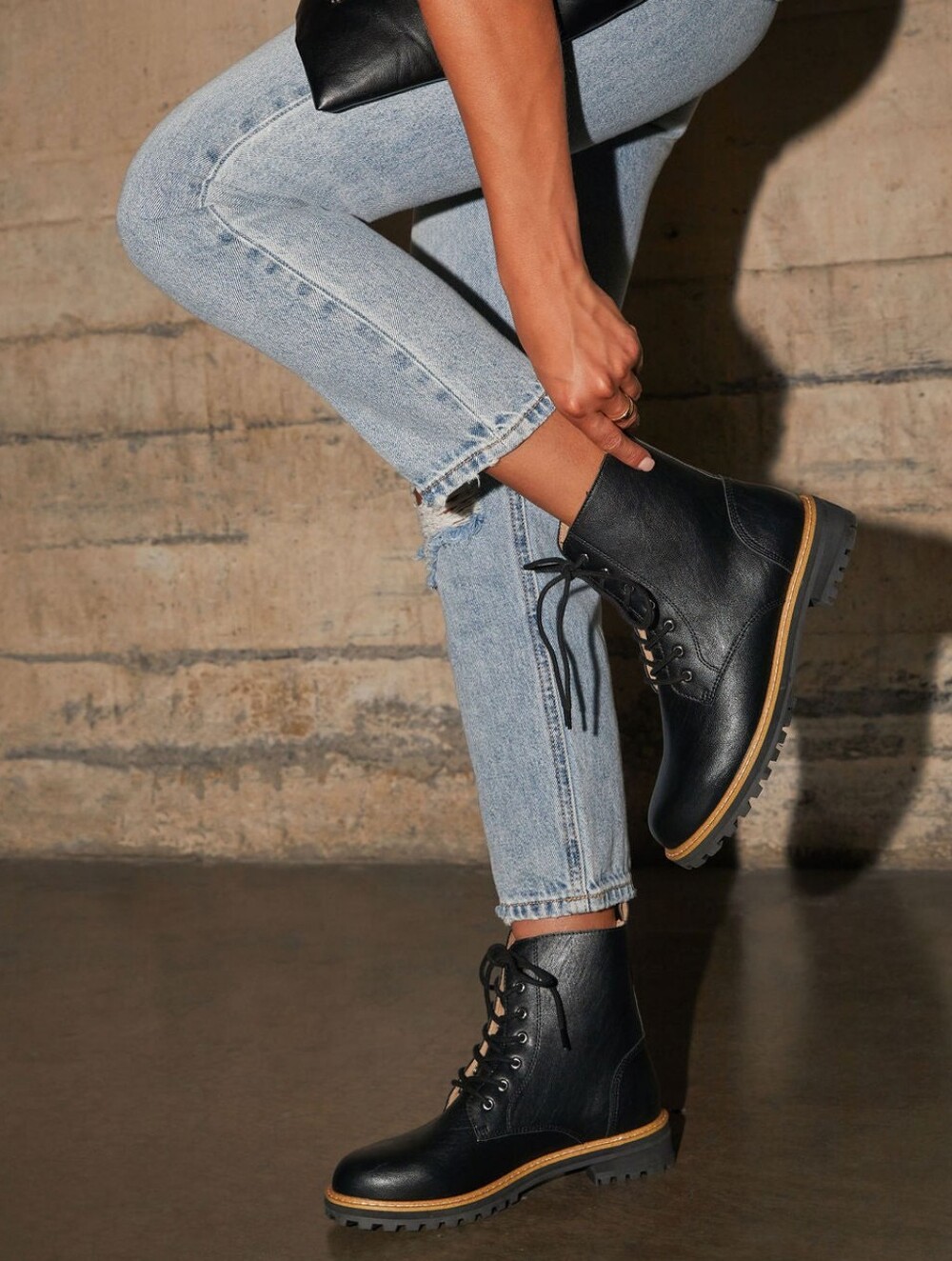 Vici Brycen Black Lace-Up Boots - Picture 11 of 11